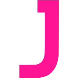 256x256 Deep Pink Letter J Icon