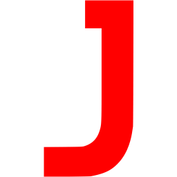 256x256 Red Letter J Icon