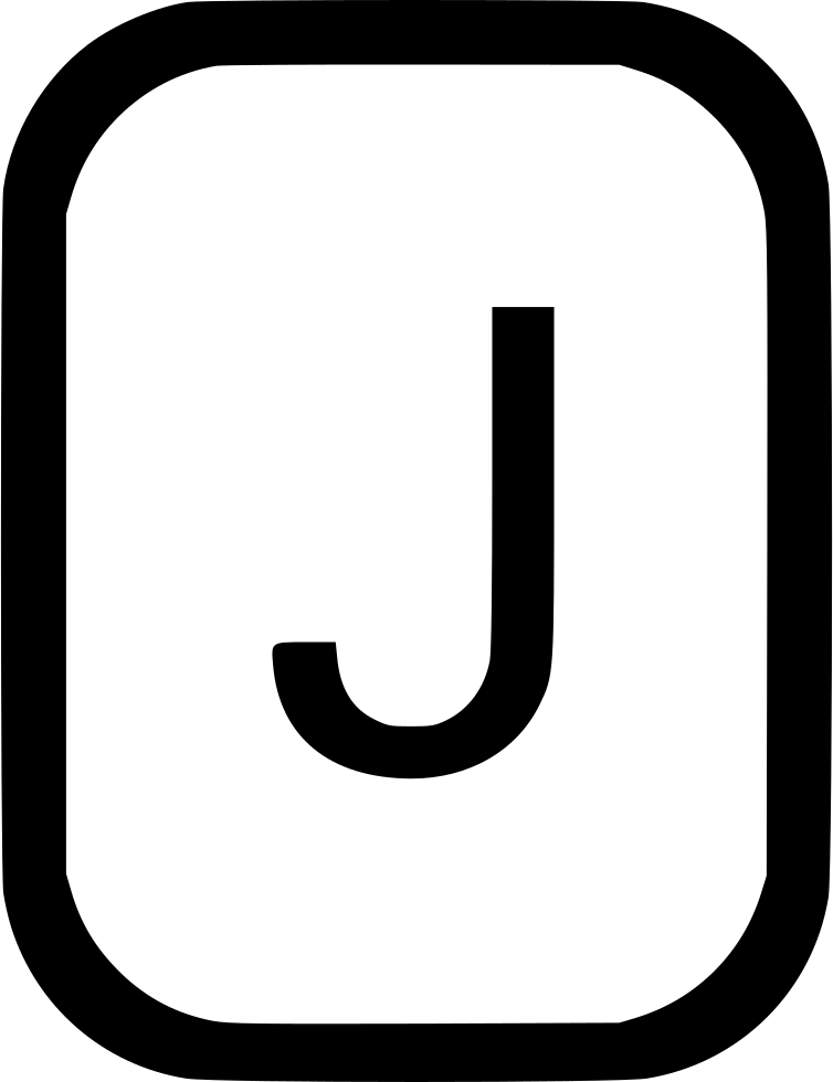 754x980 Uppercase Letter J Latin Alphabet Png Icon Free Download