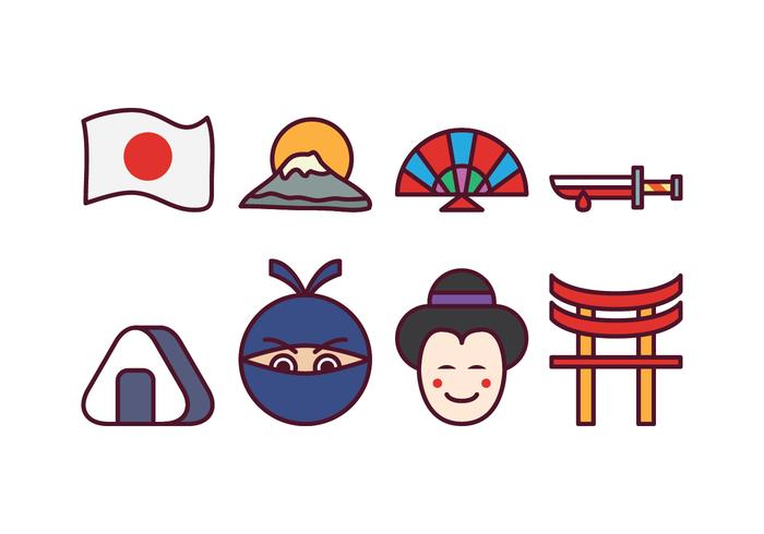 700x490 Free Japan Icon Set