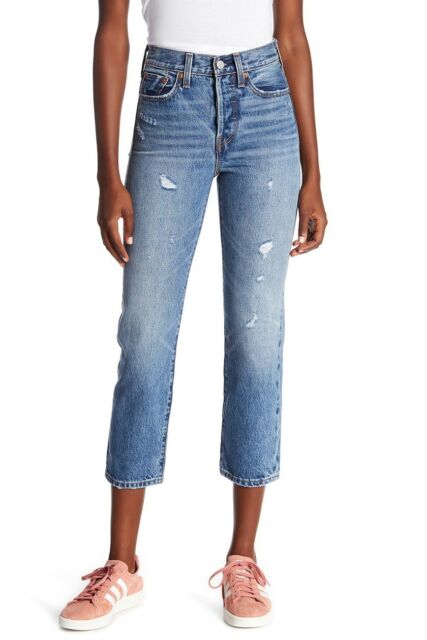 427x640 Levi's Womens Wedgie Icon Jeans Button Fly High Rise White Oak