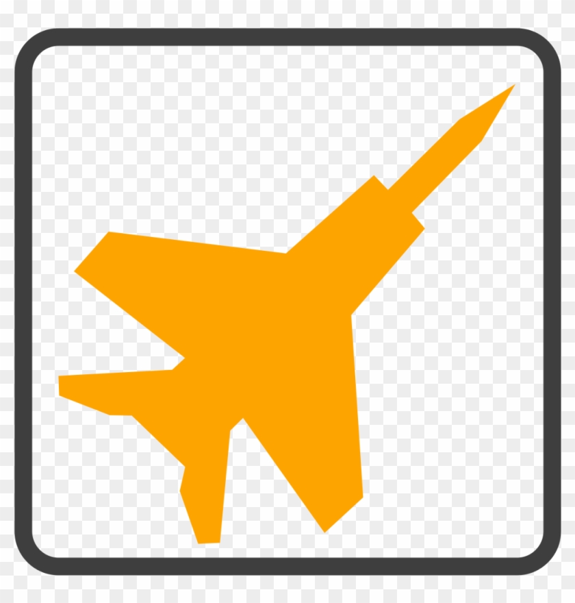 840x880 Fighter Jet Orange Icon