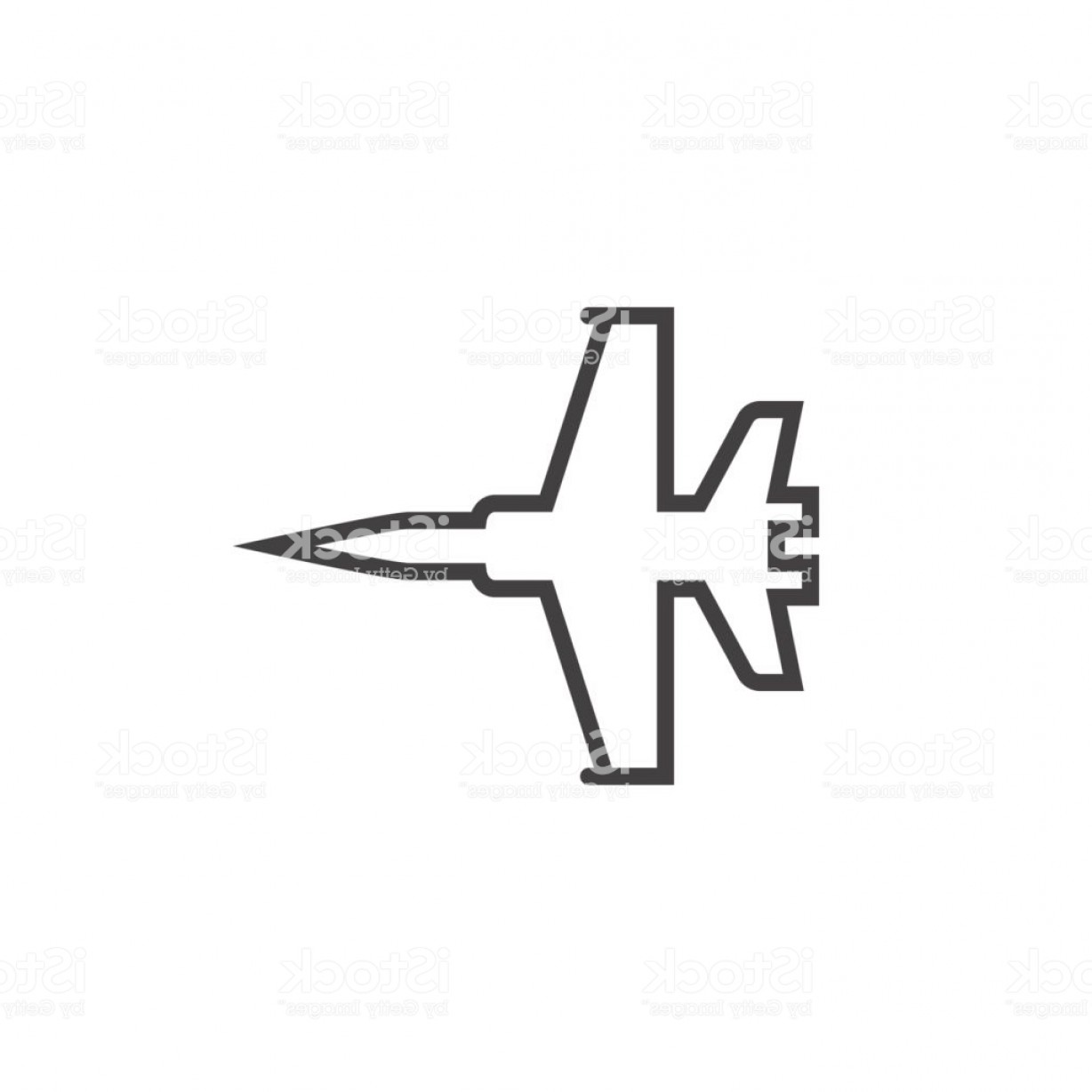 1228x1228 Military Aircraft Line Icon Jet Fighter Outline Vector Symbol