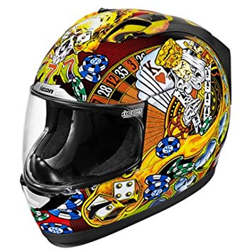 355x355 Icon Alliance Lucky Lid Full Face Street Helmet Blackredyellow