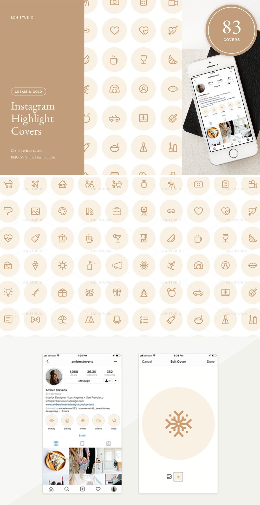 1000x1945 Instagram Highlights Icon Kit Grow Your Brand Instagram