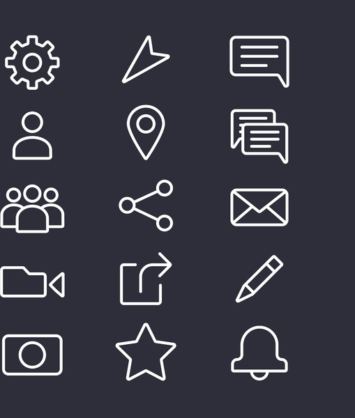 509x600 Monoweight Outline Ui Icon Kit Free Vector In Adobe Illustrator