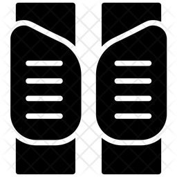 256x256 Knee Pads Icon Of Glyph Style