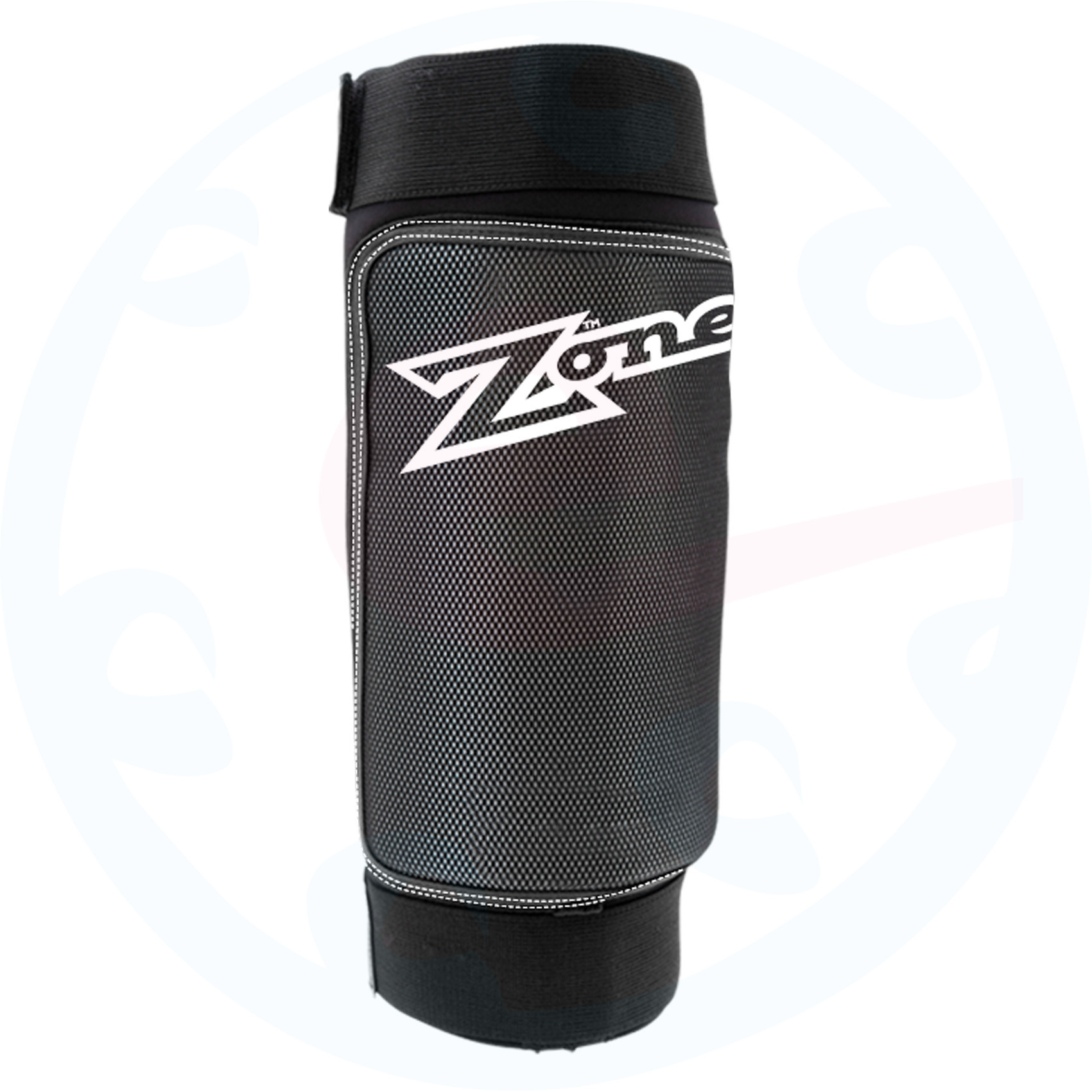 1701x1701 Zone Floorball Icon Black Knee Protectors