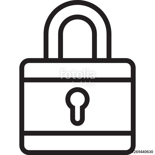 500x500 Lock L Icon Stock Image And Royalty Free Vector On Fotolia