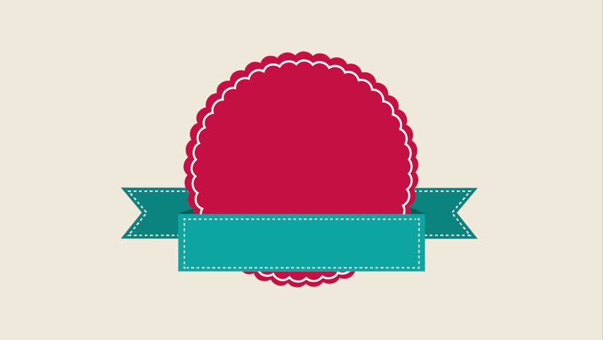 852x480 Label Icon Design, Video Animation Stock Footage Video