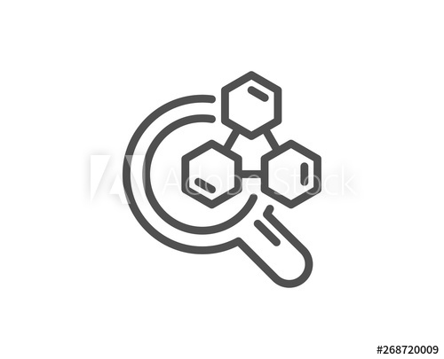 500x405 Chemistry Lab Line Icon Laboratory Research Sign Analysis Symbol