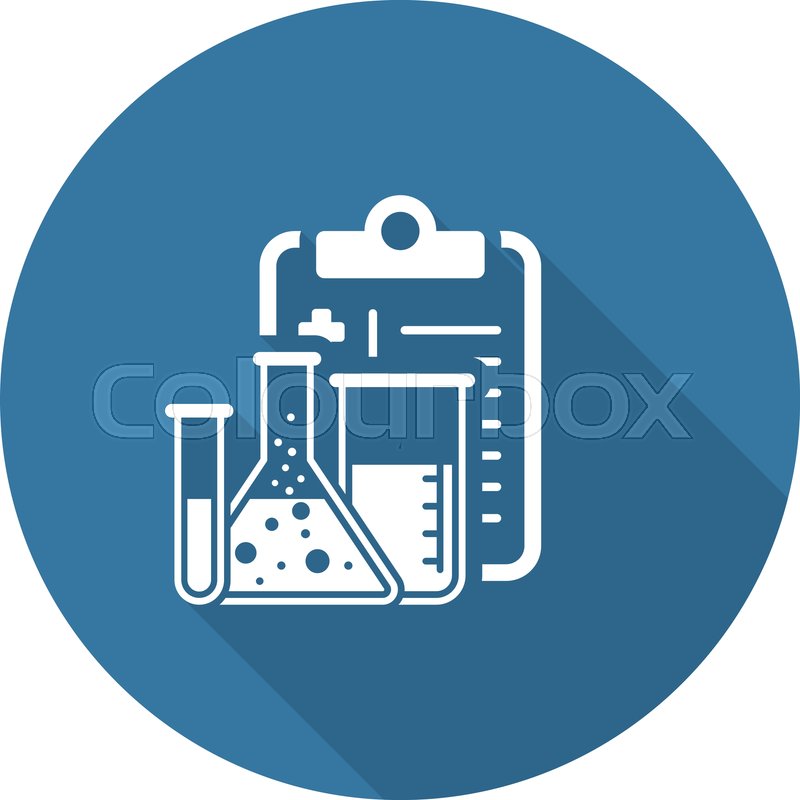 800x800 Laboratory Analysis Flat Icon Design Stock Vector Colourbox