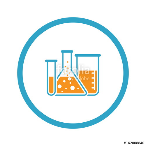 500x500 Laboratory And Medical Services Icon Flat Design Stock Image