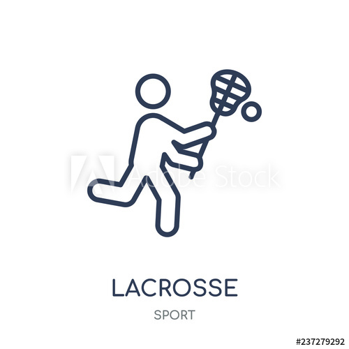 500x500 Lacrosse Icon Lacrosse Linear Symbol Design From Sport Collection