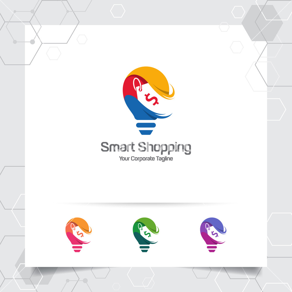 1000x1000 Bulb Logo Idea Design Concept Of Price Tag Symbol And Icon Lamp