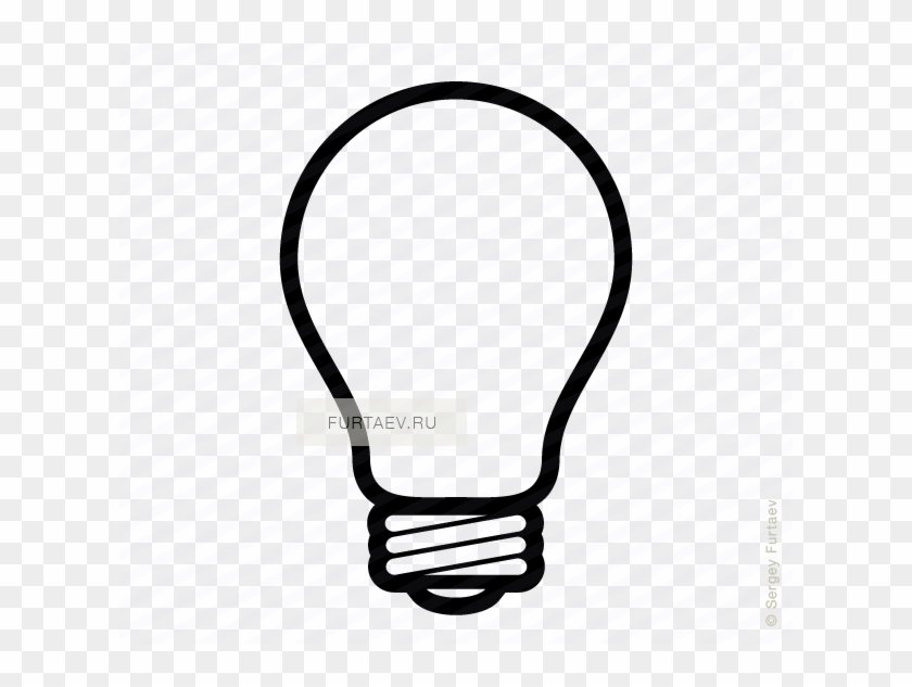 840x633 Light Bulb Vector Icon