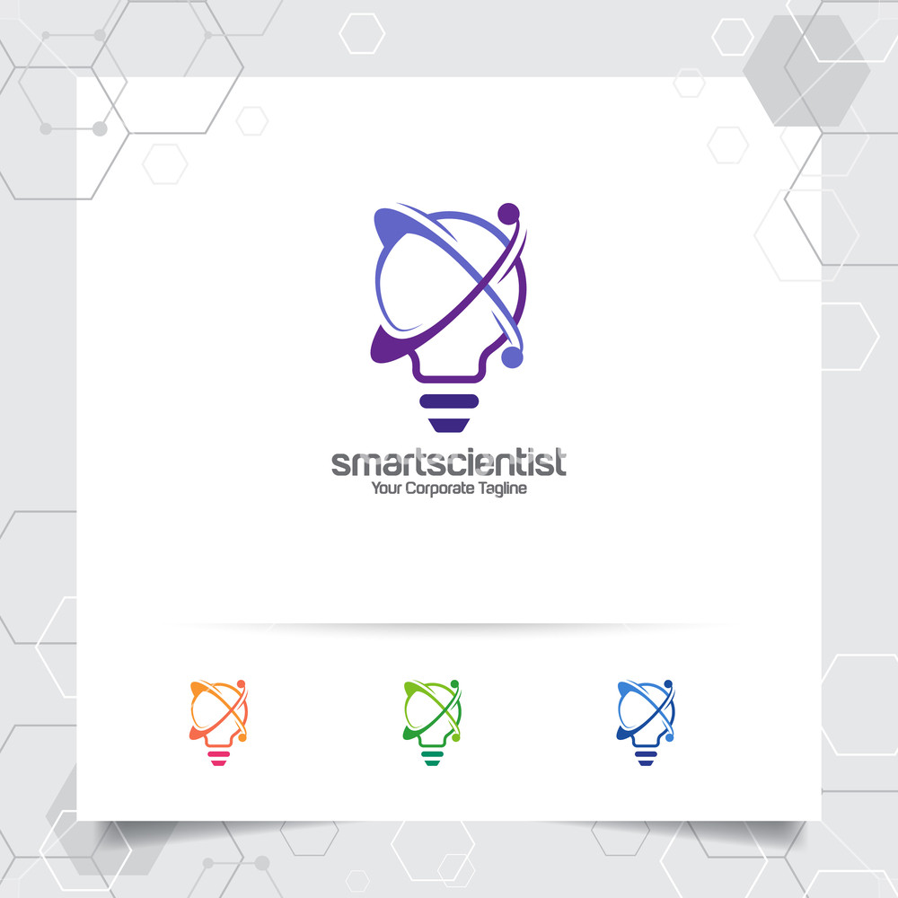 1000x1000 Bulb Logo Idea Design Concept Of Digital Colorful Symbol And Icon