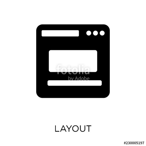 500x500 Layout Icon Layout Symbol Design From Web Navigation Collection