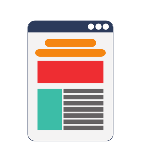 477x550 Cellphone Web Layout Icon