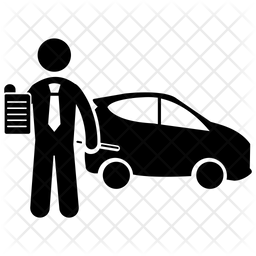 256x256 Car Leasing Icon Of Glyph Style