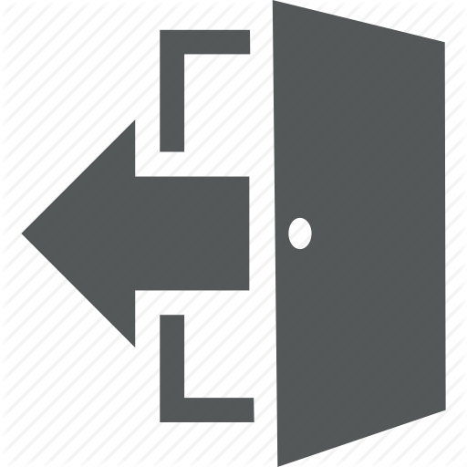 512x512 Door, Escape, Exit, Leave, Log, Logout, Off, Out, Outside, Sign