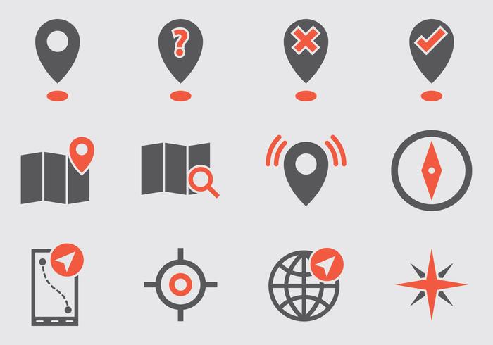 700x490 Map Legend Vector Icons