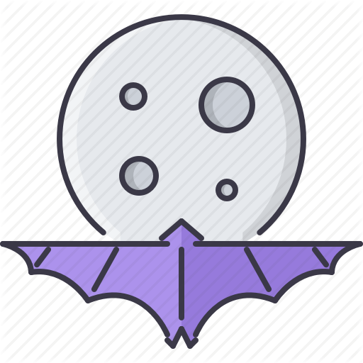 512x512 Bat, Fantasy, Halloween, Legend, Moon, Night, Story Icon
