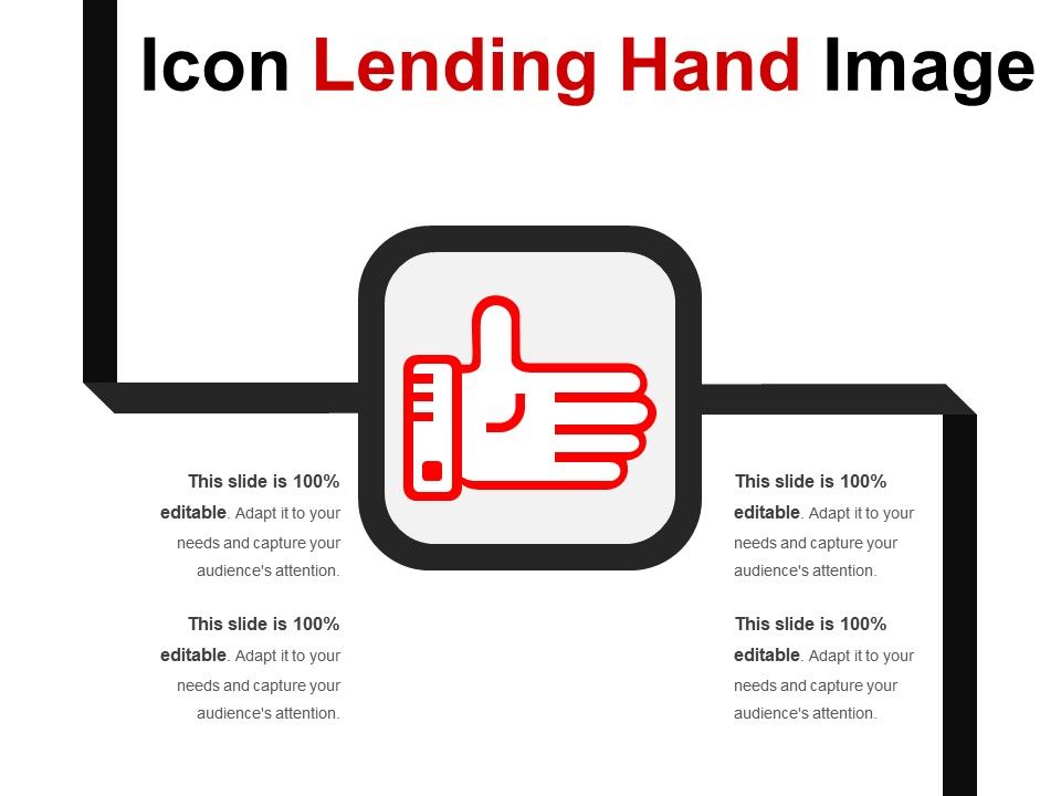 960x720 Icon Lending Hand Image Powerpoint Templates Designs Ppt Slide