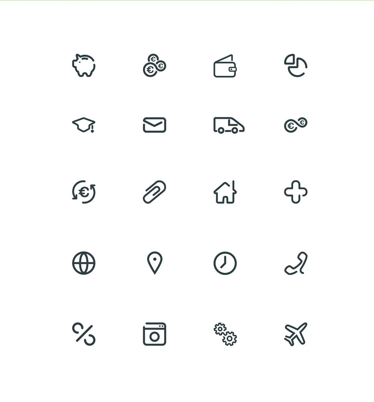 1240x1332 Zastag Social Lending Icons Pictograms Cute Icons, Vector