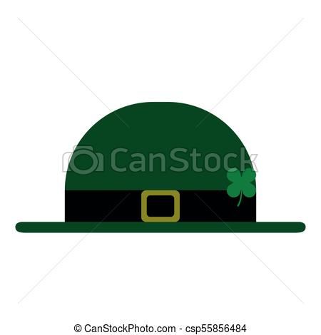 450x470 Isolated Leprechaun Hat Icon Patrick Day Vector Illustration Design