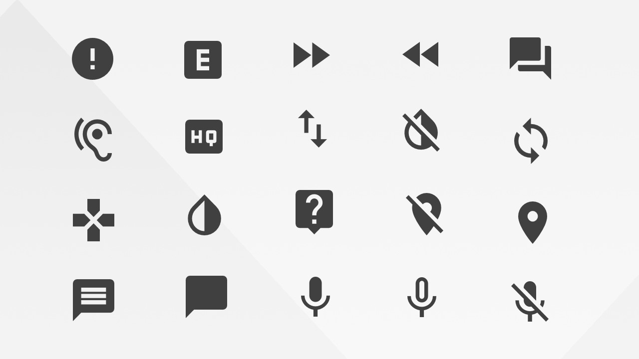 Google Materials Alerts Communications And Av Icons For Powerpoint 1280x720 Google Materials Alerts Communications And Av Icons For Powerpoint