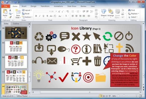 Infographic Icon Library 580x394 Infographic Icon Library