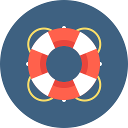 256x256 Lifesaver Icon Flat