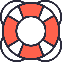 256x256 Lifesaver Icon Outline Filled