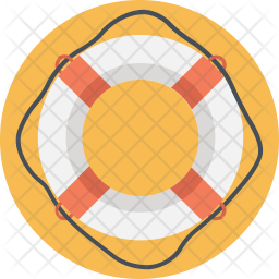 256x256 Lifesaver Icon Of Flat Style