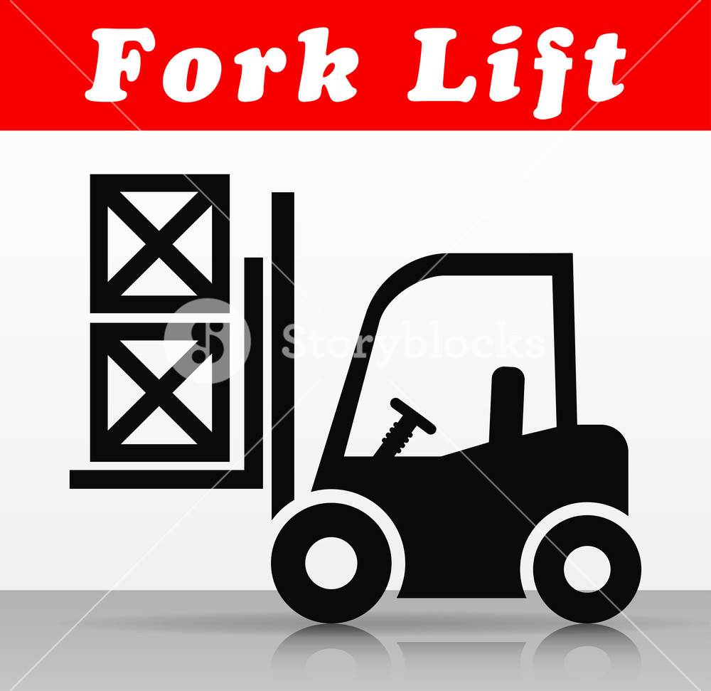 Illustration Of Fork Lift Vector Icon Design Royalty Free Stock 1000x971 Illustration Of Fork Lift Vector Icon Design Royalty Free Stock