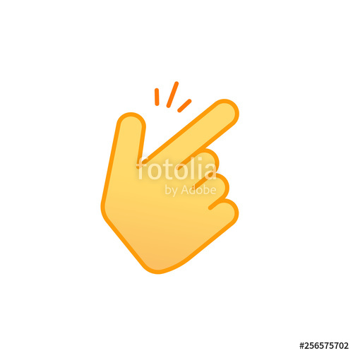 500x500 Snap Fingers Vector Icon, Line Outline Art Snapping Thumbs Gesture