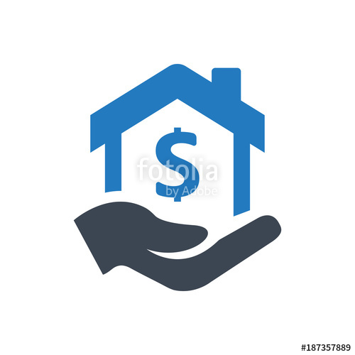 500x500 Home Loan Icon Stock Image And Royalty Free Vector
