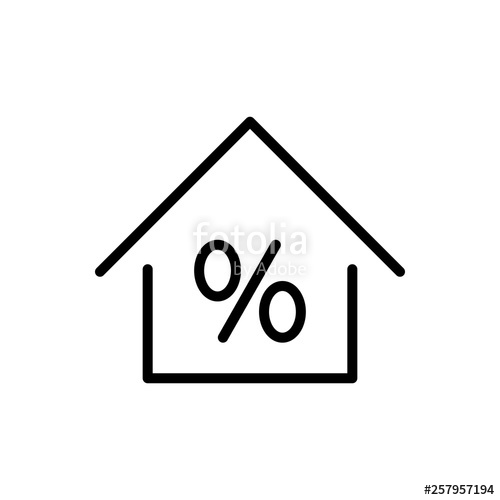 500x500 Home Loan Icon Mortgage Sign Icon Real Estate Symbol Bank Loans