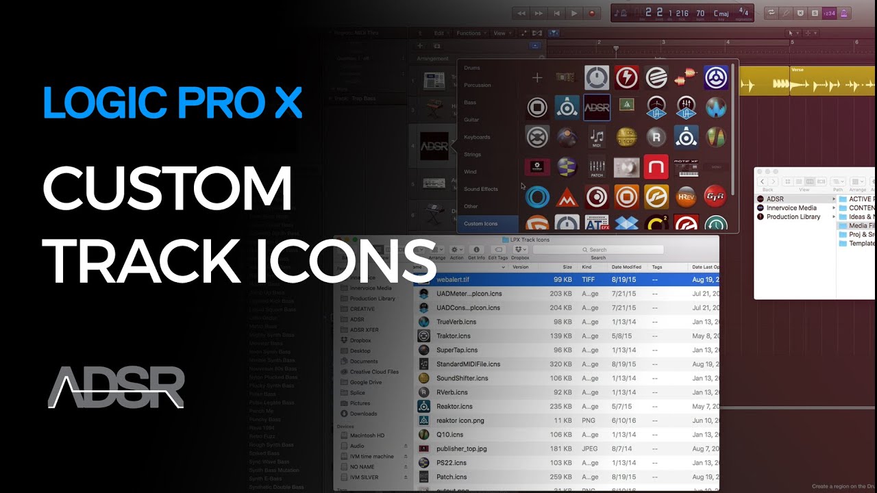 1280x720 Custom Track Icons In Logic Pro X