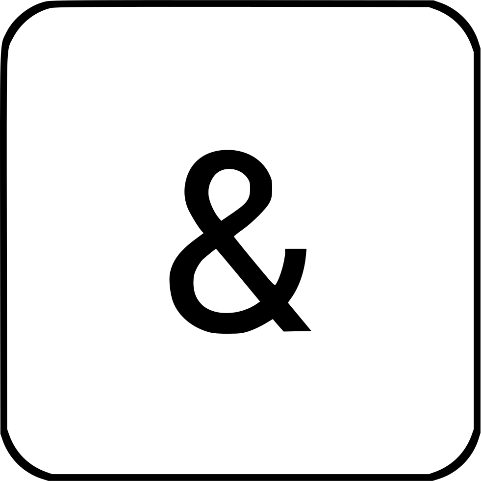 981x980 Ampersand Virtual Keyboard Sign Logic Element Png Icon Free
