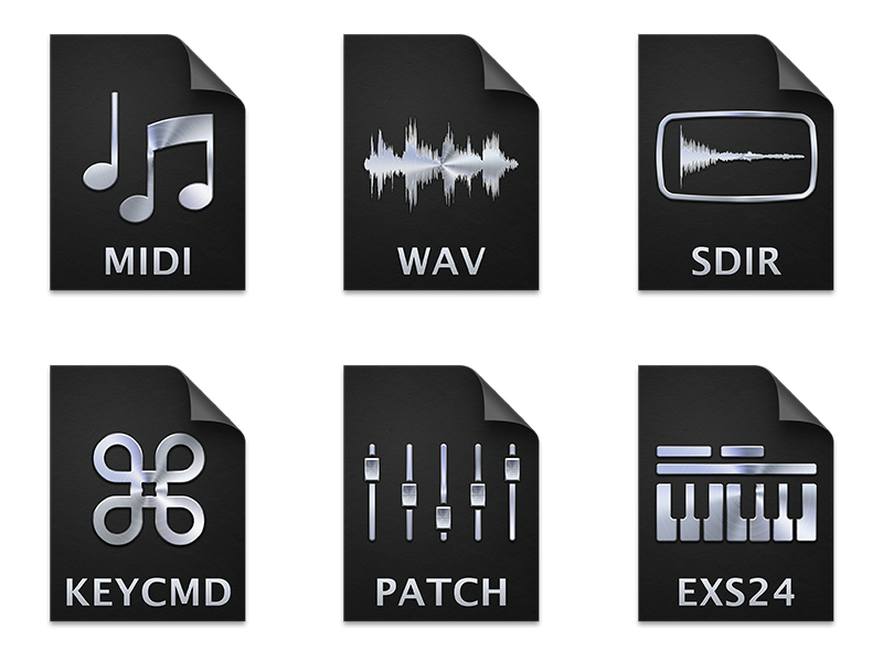 800x600 Apple Logic Pro X Document Icons