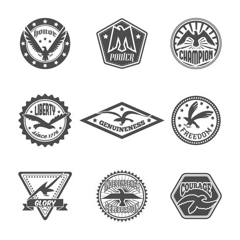 490x490 Eagle Label Icon Set