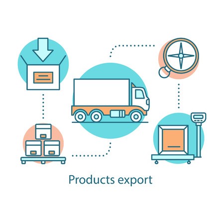 450x450 Products Export Concept Icon Logistics And Distribution Delivery