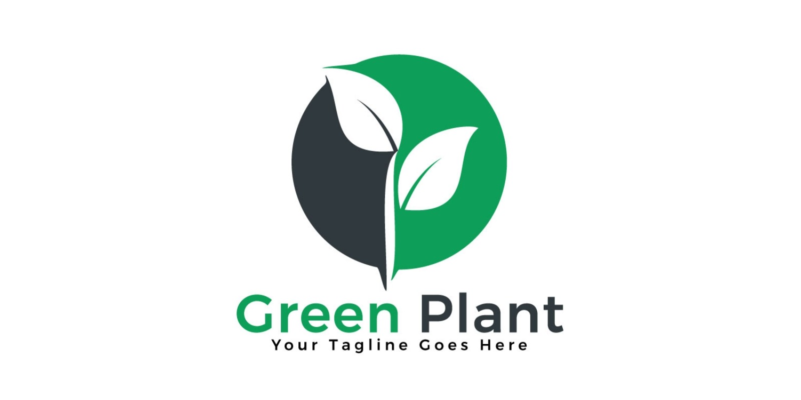 1600x800 Green Plant Vector Logo Design Codester