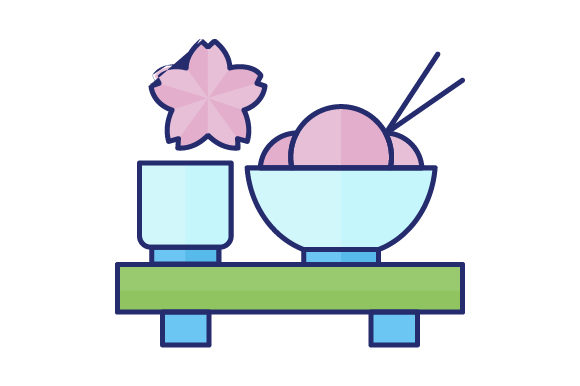 580x386 Sushi Filled Line Icon Logo Design Graphic