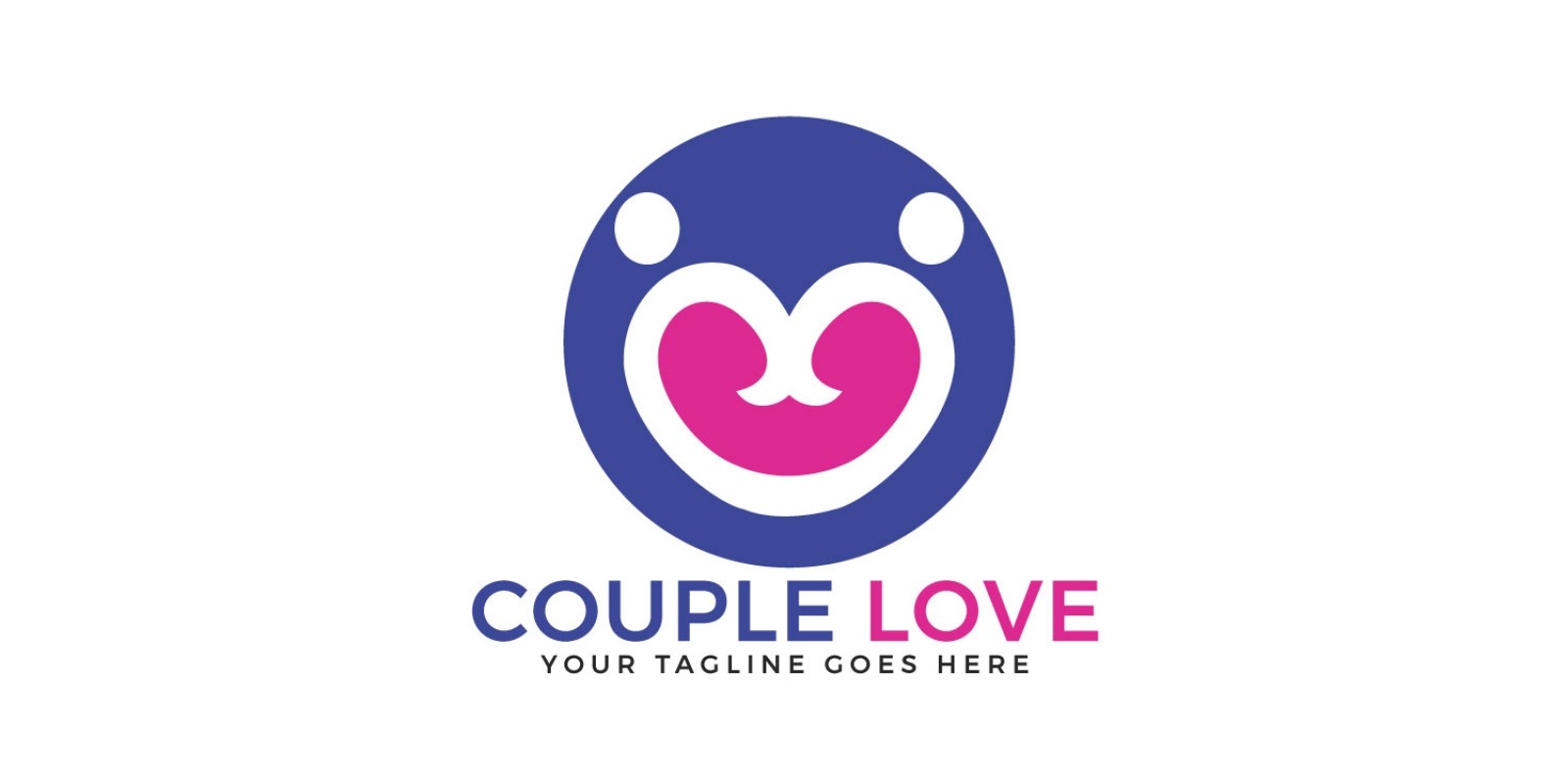 1600x800 Couple Love Vector Logo Design Codester