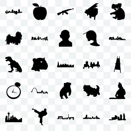450x450 Set Of Transparent Icons Such As Long Island, Wisconsin, Dc