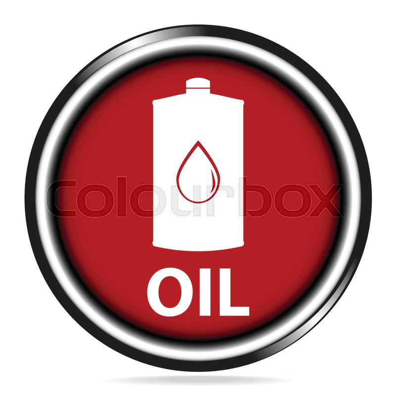 800x800 Lubricant Icon On Red Button Stock Vector Colourbox