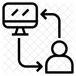 256x256 Human Machine Icon Of Line Style